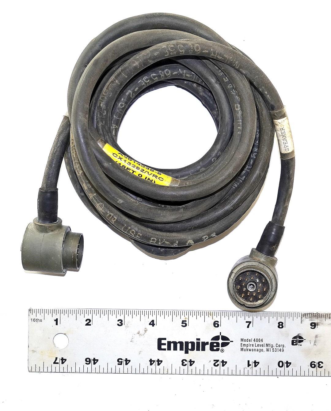 18' Foot Power Electrical Cable for Military Radio Application
